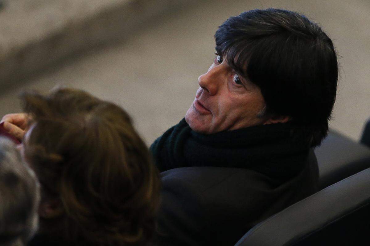 Auch DFB-Teamchef Joachim Löw ließ sich diese geschichtsträchtige Partie nicht entgehen.