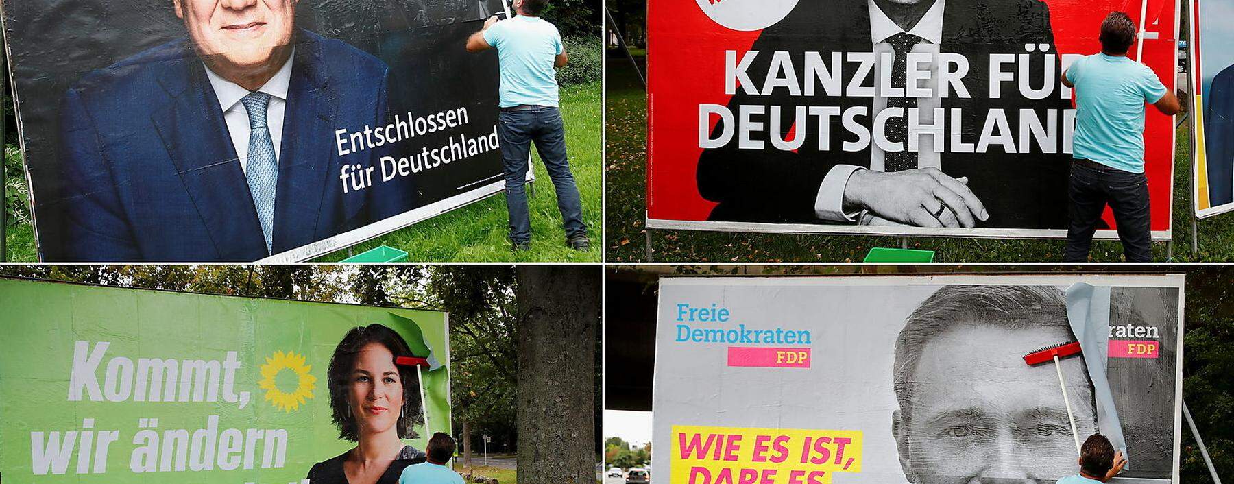 Drei aus vier werden vermutlich künftig die neue Koalition in Deutschland bilden. Grüne und FDP sind vorerst gesetzt.