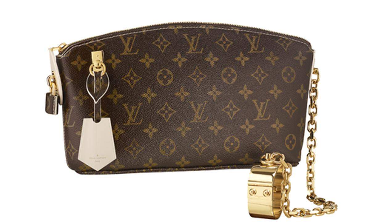 Die Pouchette von Louis Vuitton. Als praktsicher Allrounder lässt sich die Pouchette für allerhand einsetzten. Als Kosmetiktasche, Reise-Portemonnaie und Abendtasche. Die simple Variante beginnt bei 180 Euro und macht das Täschchen auch für Normalverdiener leistbar.