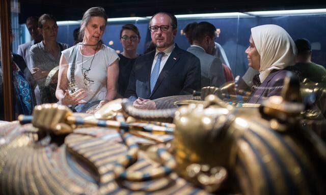 Außenminister Alexander Schallenberg bei seinem Besuch in Kairo. (Foto: Außenministerium)