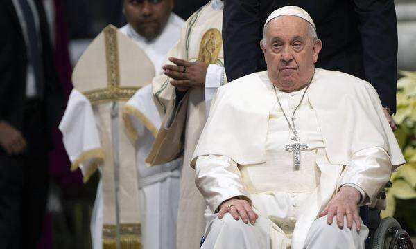 Papst Franziskus bei einer Messe im Vatikan.