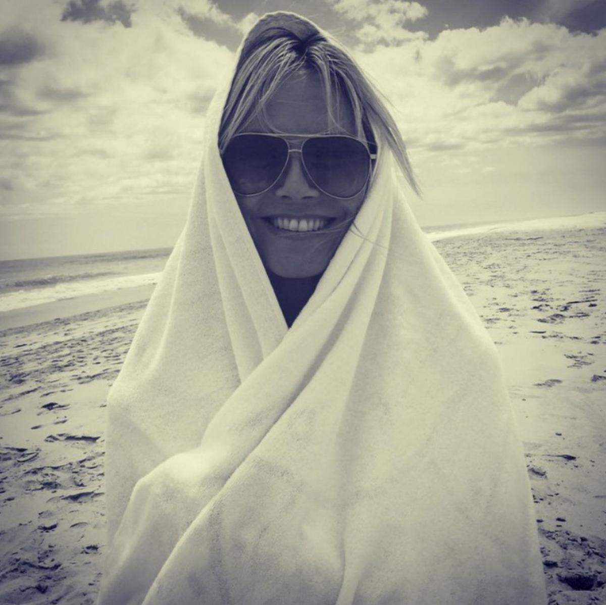 Topmodel Heidi Klum lässt es sich in den Hamptons gut gehen.