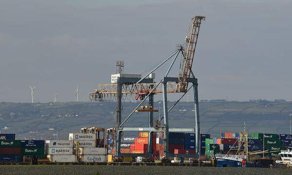 Belfast Harbour in der nordirischen Hauptstadt, wo eine Seegrenze entstanden ist, die für Verstimmung sorgt.