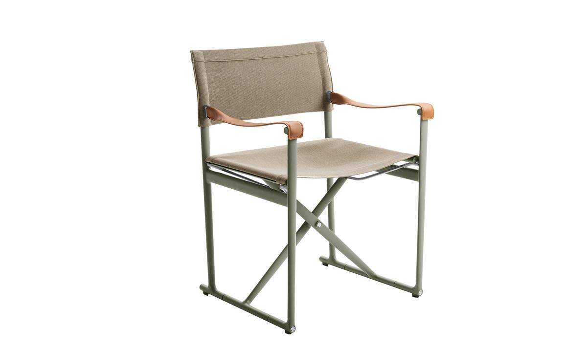 Aufgeklappt. Stuhl „Mirto“ von B&amp;B Italia, dazu gibt es auch Chaiselongue und Tische, Design: Antonio Citterio, ab 1079 Euro, www.bebitalia.com 