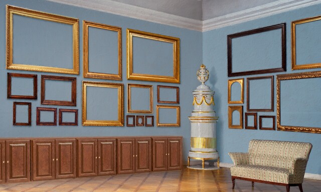 Fehlt da nicht etwas? Am interaktiven Terminal kann sich jeder seine eigene Galerie basteln. 