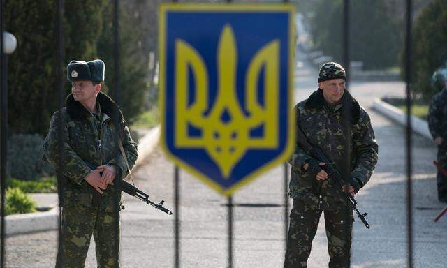 Ukrainische Militärbasis.