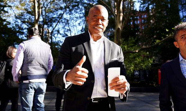 Eric Adams kann zuversichtlich in den Wahltag gehen.