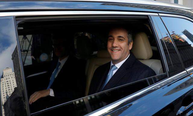 U.S. President Donald Trump's former lawyer Michael Cohen exits Federal Court after entering a guilty plea in Manhattan, New York City