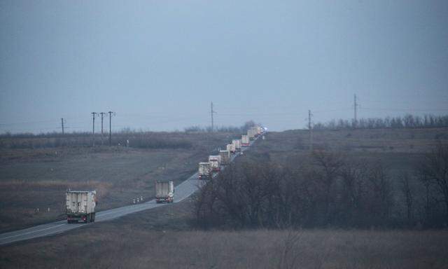 OSZE-Beobachter sollten unter anderem untersuchen, was in russischen Konvois über die Grenze transportiert wird. 