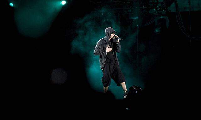 April 16 2012 Indio California U S Eminem makes a guest appearance during the 2012 Coachella