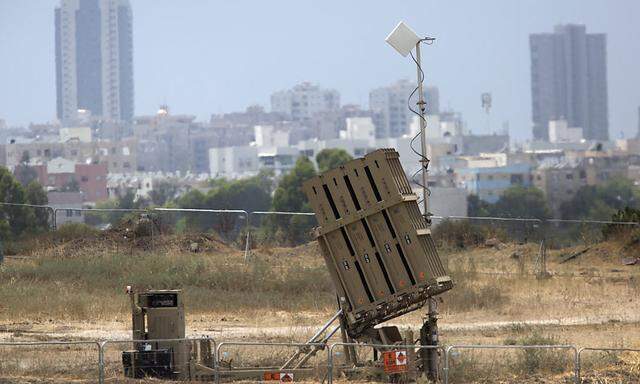 Eine Komponente des israelischen Raketenabwehr-Systems 