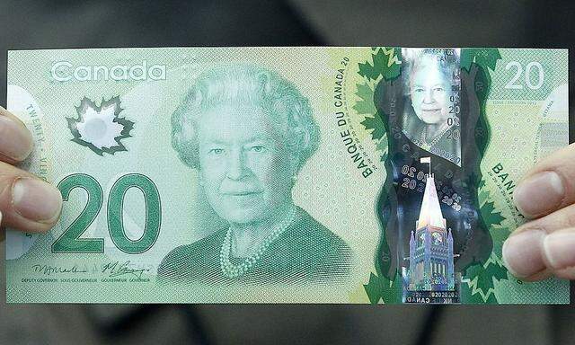 Die Queen hat ausgedient - zumindest auf Kanadas Banknoten.