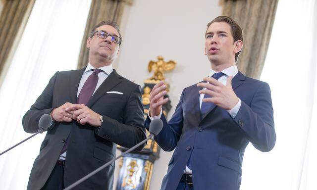 Kanzler Sebastian Kurz (rechts) und Vizekanzler Heinz-Christian Strache (links ) forderten eine Versachlichung der Debatte.