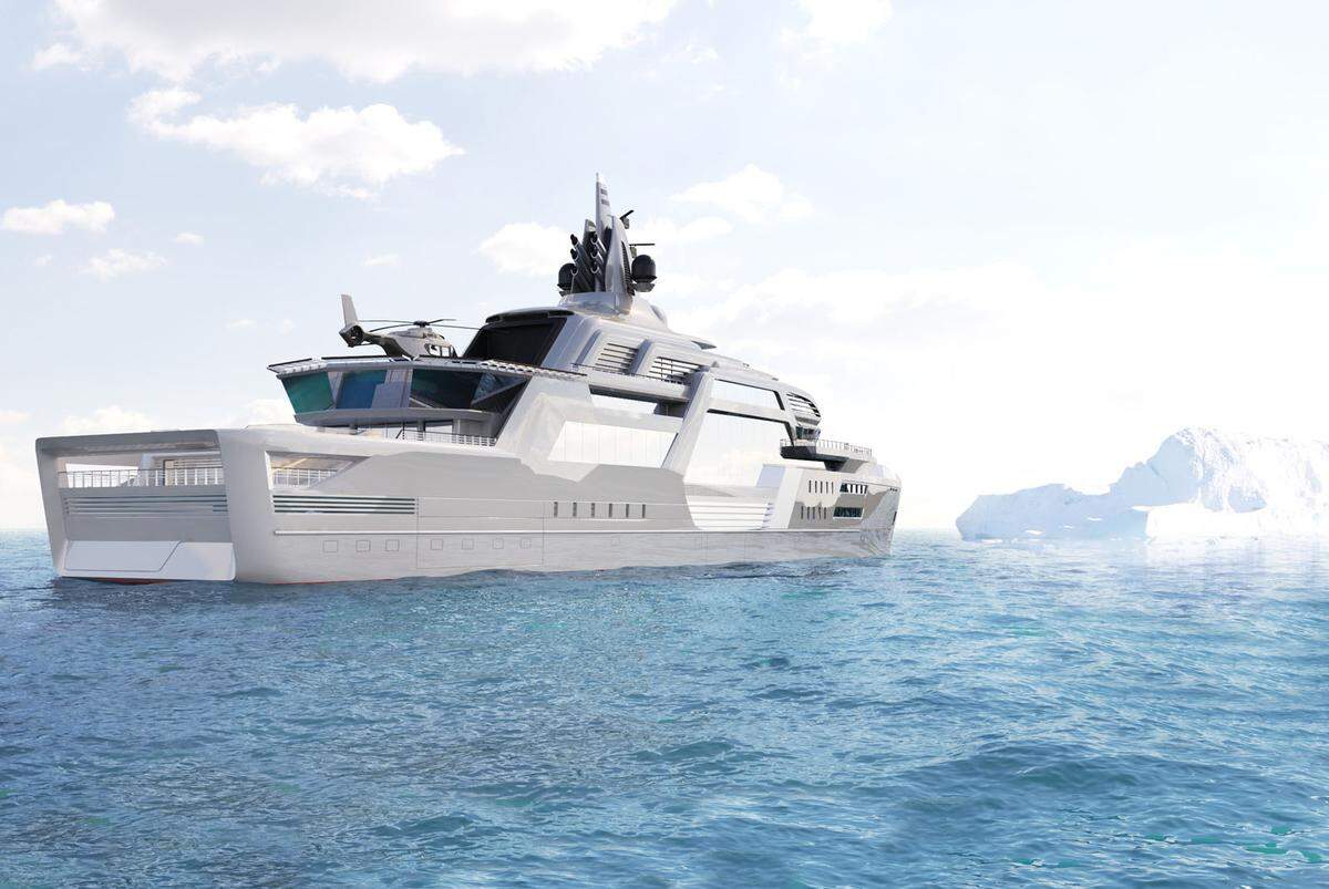 Zum Kauf wird die Yacht von Jim Evans von SuperYachtsMonaco angeboten. Sie kann in der Größe von 90 oder 115 Metern gebaut werden.