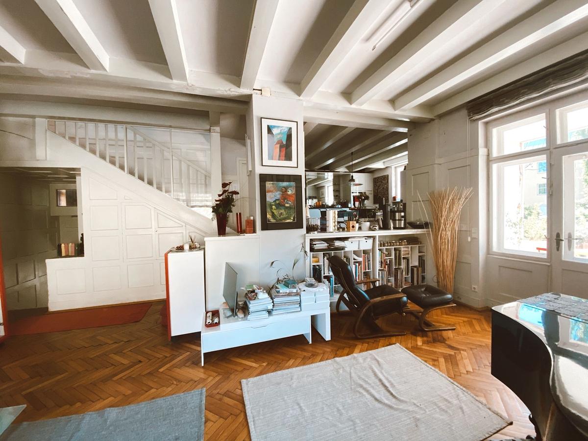 Wohnzimmer im Loos-Haus Rufer in Wien