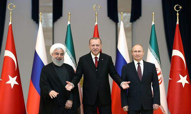 Rouhani, Erdogan und Putin diskutieren die Syrien-Politik in Ankara.