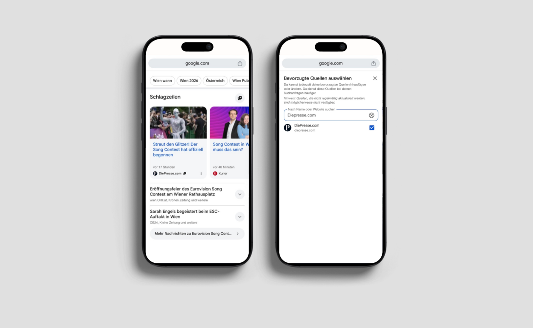 Wie Sie Nachrichtenquellen bei Google selbst priorisieren können