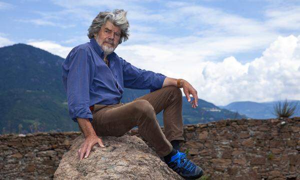 Reinhold Messner Visits ´Der verzauberte Berg´ Exhibition At Messner Mountain Museum