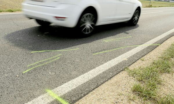 Die Unfallstelle, aufgenommen am Montag.