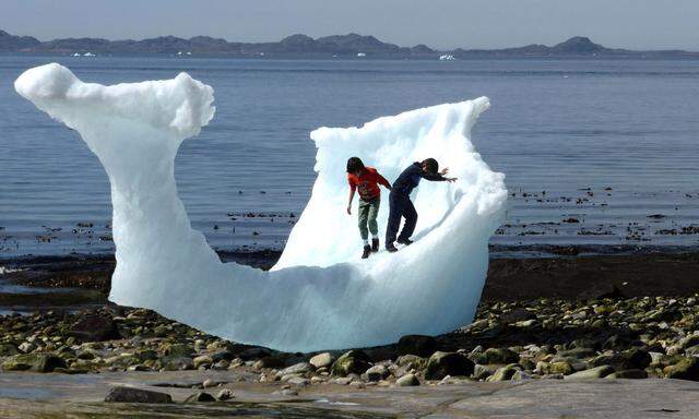 Auf Grönland ist der Klimawandel besonders sichtbar. 