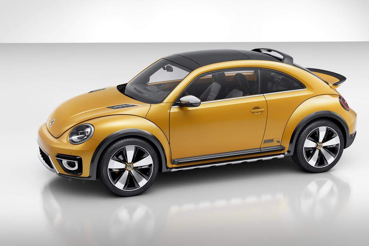 So wird also auch aus dem Käfer der Beetle Dune mit Offroad-Optik. VW spricht dennoch von einem "Auto jenseits des Mainstreams".