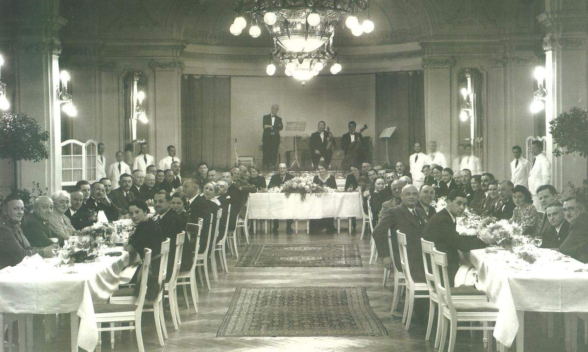 Zentrum des Lebens im Südbahnhotel war der große Speisesaal.