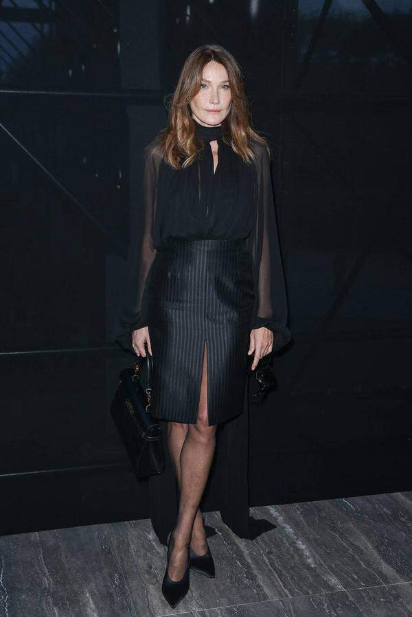 Carla Bruni bei Saint Laurent. 