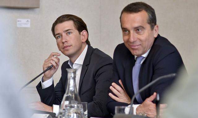 Kanzler Kurz (ÖVP), Ex-Kanzler Kern (SPÖ)