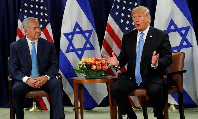 Trump (re.) mit Netanjahu in New York