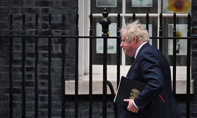 Boris Johnson gab am 19. April eine Erklärung vor dem Unterhaus ab.