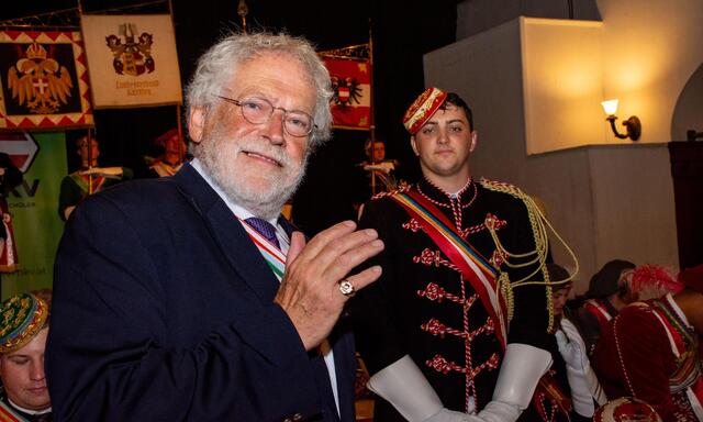 Physik-Nobelpreisträger Anton Zeilinger bei der Verleihung des Ringes.