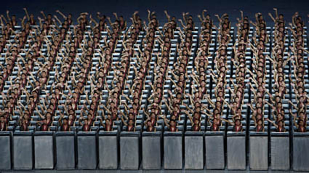 Und alle spielten perfekt mit, um die Feier so imposant wie möglich zu gestalten.