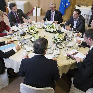 Krisengipfel in Brüssel zur Griechenland-Causa.