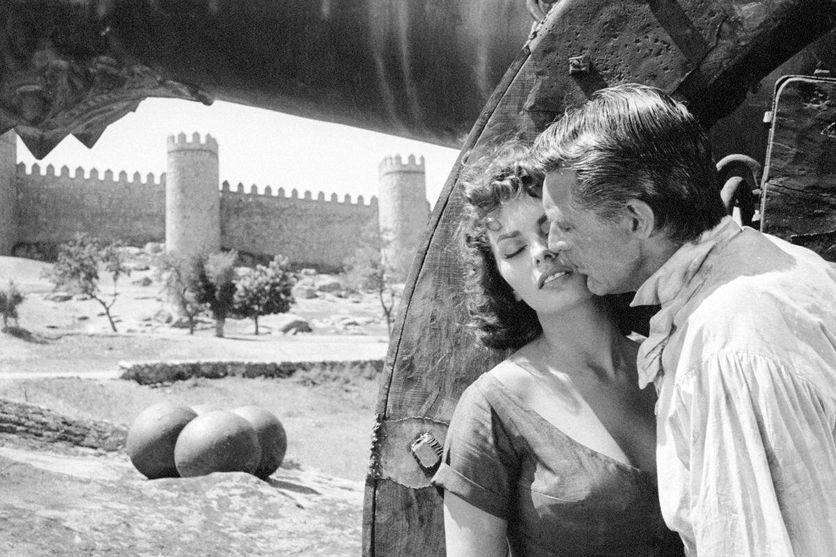 „Stolz und Leidenschaft“ von 1957, mit Sophia Loren, Cary Grant (im Bild) und Frank Sinatra in den Hauptrollen. Ernst Haas sah seine Backstage-Fotos als Film Stills.