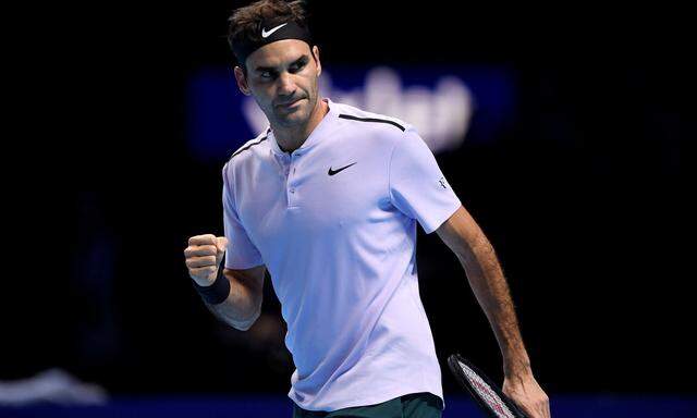Der siegreiche Roger Federer.