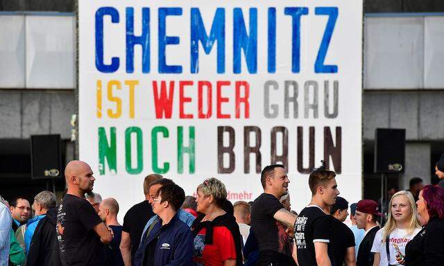 In Chemnitz kam es Ende August zu Demonstrationen und Ausschreitungen.