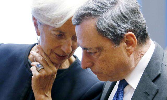 Christine Lagarde ist mit Mario Draghi auf einer Linie. 