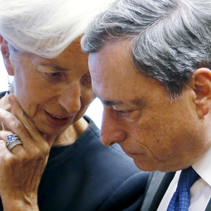 Christine Lagarde ist mit Mario Draghi auf einer Linie. 