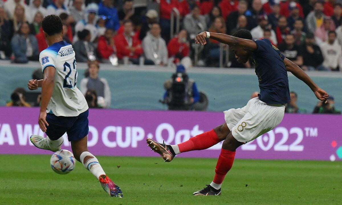 Aurelien Tchouameni trifft zum 1:0.