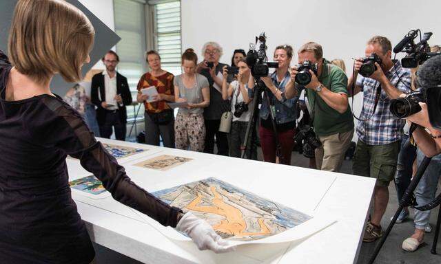 Das Kunstmuseum Bern präsentierte im Juli erste Meisterwerke aus der Sammlung Gurlitt vor Vertretern der Presse.