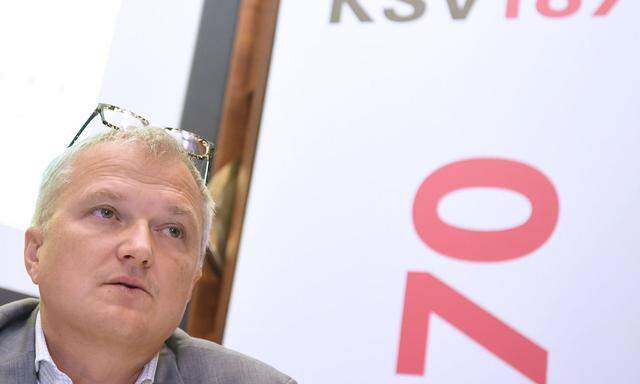 KSV-Vorstand Ricardo-Jose Vybiral: "Mit der Zahlungsmoral geht es bergauf"