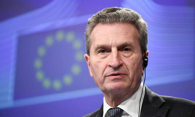 Günther Oettinger will den Budget-Streit bis Ostern 2019 ausgefochten haben.