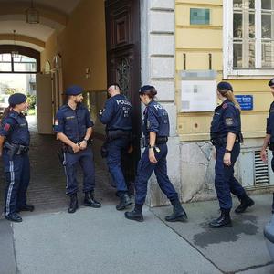 Die Polizei stand Freitagmittag in Graz im Großeinsatz.
