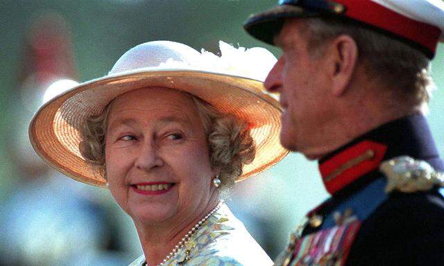 Queen Elizabeth und Prinz Philip 1996. 