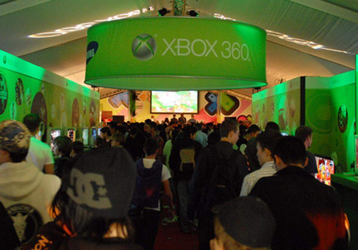 Da Sony heuer nicht im Rathaus vertreten war, stand die Game City diesmal ganz im Zeichen von Microsofts Xbox 360. Einige Stände mit Nintendos Wii-Konsole gab es aber auch zu sehen.