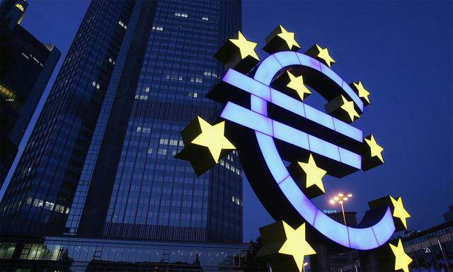 Die Europäische Zentralbank mit Sitz in Frankfurt am Main