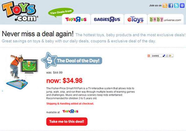 Ebenfalls 5,1 Millionen Dollar war dem US-Spielwarenvertrieb Toys R Us diese Domain wert.