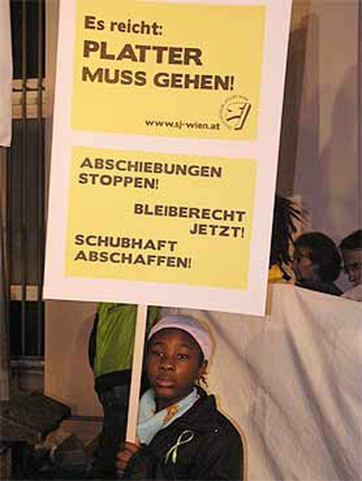 Auch viele Migranten-Kinder waren zur Demonstration erschienen.