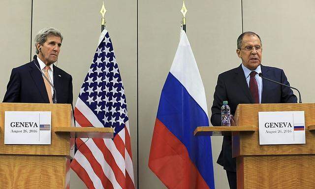 John Kerry und Sergej Lawrow verhandelten in Genf über eine Syrien-Waffenruhe.
