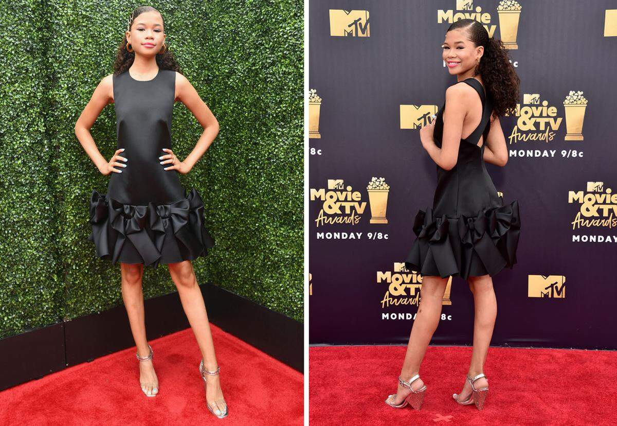 Storm Reid kam ganz mädchenhaft in Viktor & Rolf Soir zur Verleihung.